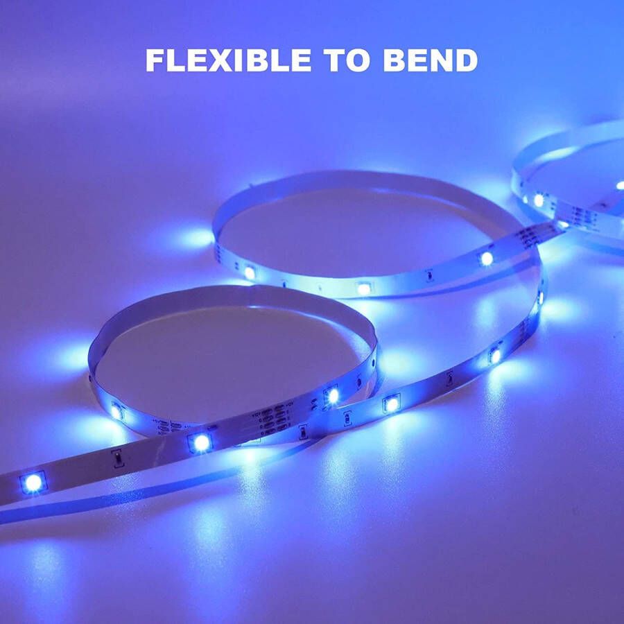 20M LED Strip HOVVIDA Bluetooth Muziek LED-strip voor Kamer Aangestuurd door APP IR-afstandsbediening en Controller 16 Miljoen Kleuren 28 Stijlen Tijdmodus [Energieklasse A+++]