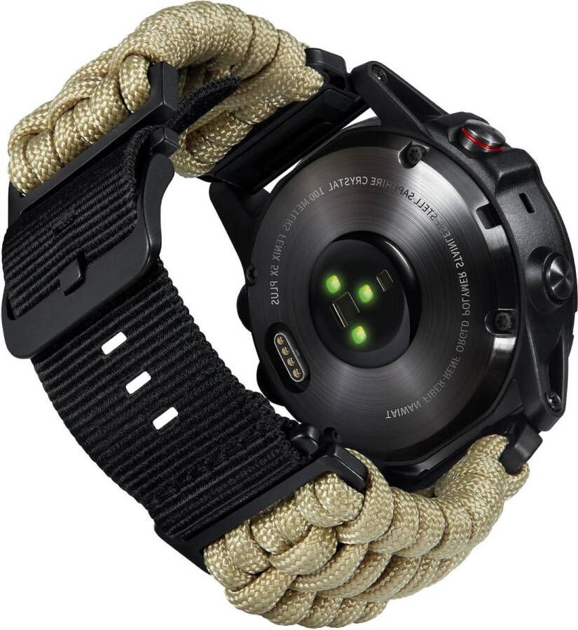 20mm 22mm 26mm Robuust Gevlochten 550 Paracord Nylon Sportvervangingsbanden Forerunner Instinct Fenix Descent Mannen Vrouwen