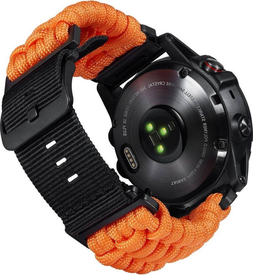 20mm 22mm 26mm Robuust Gevlochten 550 Paracord Nylon Sportvervangingsbanden Forerunner Instinct Fenix Descent Mannen Vrouwen