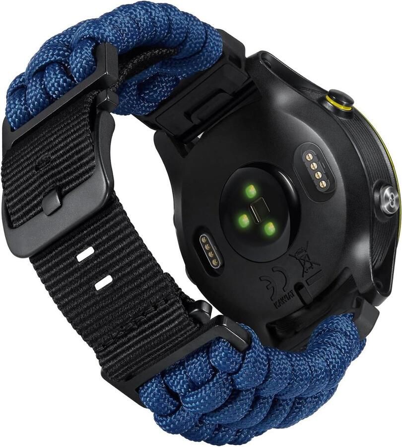 20mm 22mm 26mm Robuust Gevlochten 550 Paracord Nylon Sportvervangingsbanden Geschikt voor Garmin Forerunner Instinct Fenix Descent Mannen Vrouwen
