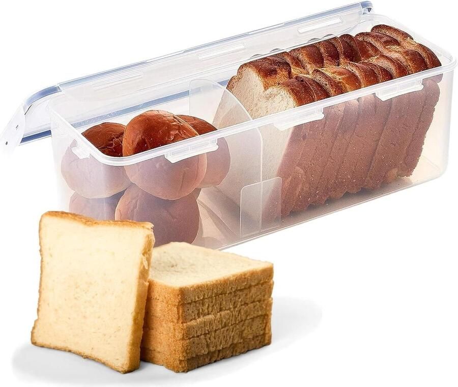 21.1 Cup Fresh Lid Airtight Container BPA-Free Lunch Box Transparent Easy Essentials
