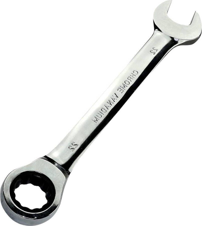 22mm Classic Open End Ratelsleutel Metrisch CR-V voor het Aanscherpen Monteren DIN 3113 C45507 Tot 22mm Ring Oog 12 Zijden Gepolijste Rechte Schacht