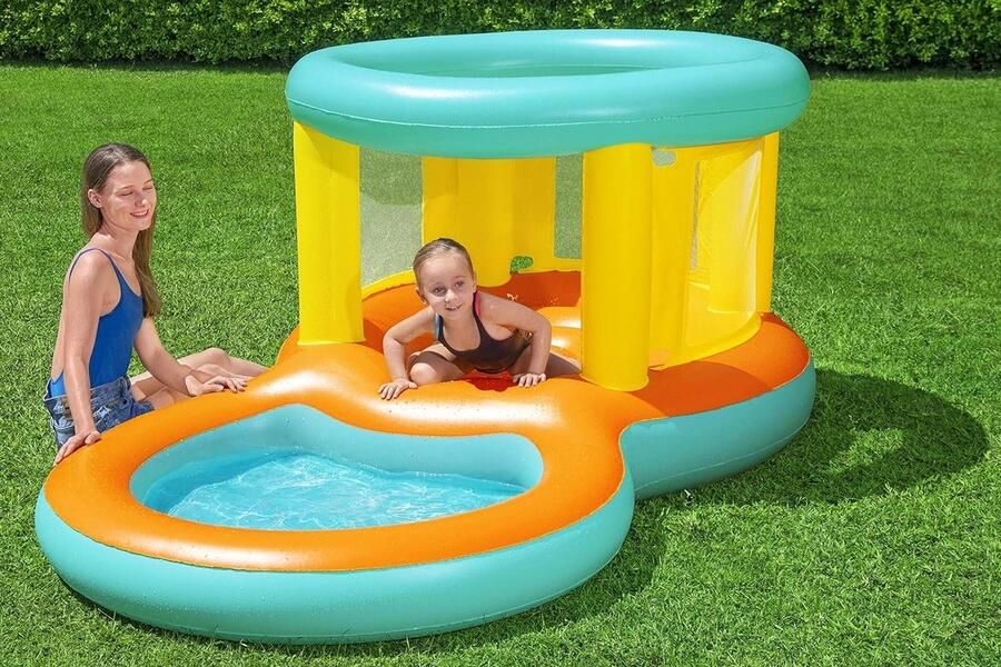 239 x 142 x 102 cm Kinderzwembad 70 L Speeltuin Met Zwembad