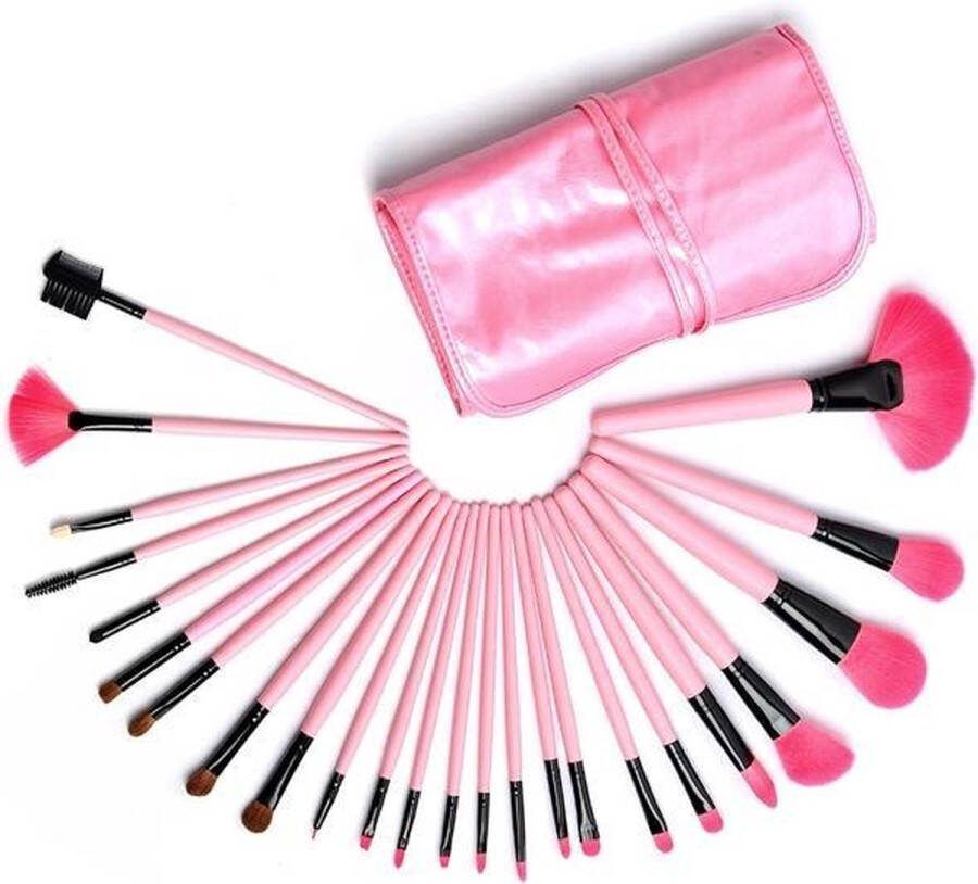 24-delige professionele make-up kwastenset hout nu met Bdoc Blend