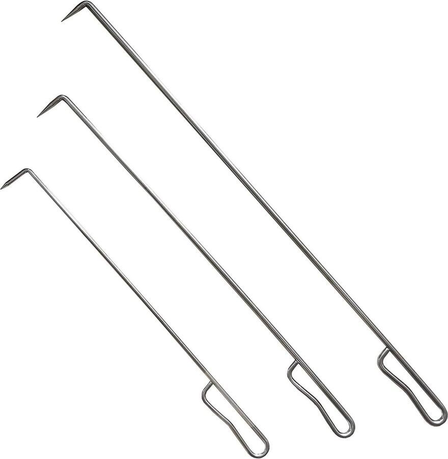 24 inch roestvrij staal 304 zware plicht vuurplaats poker stick voor buiten camping open haard vuurkorf accessoire met deksel lift en grill