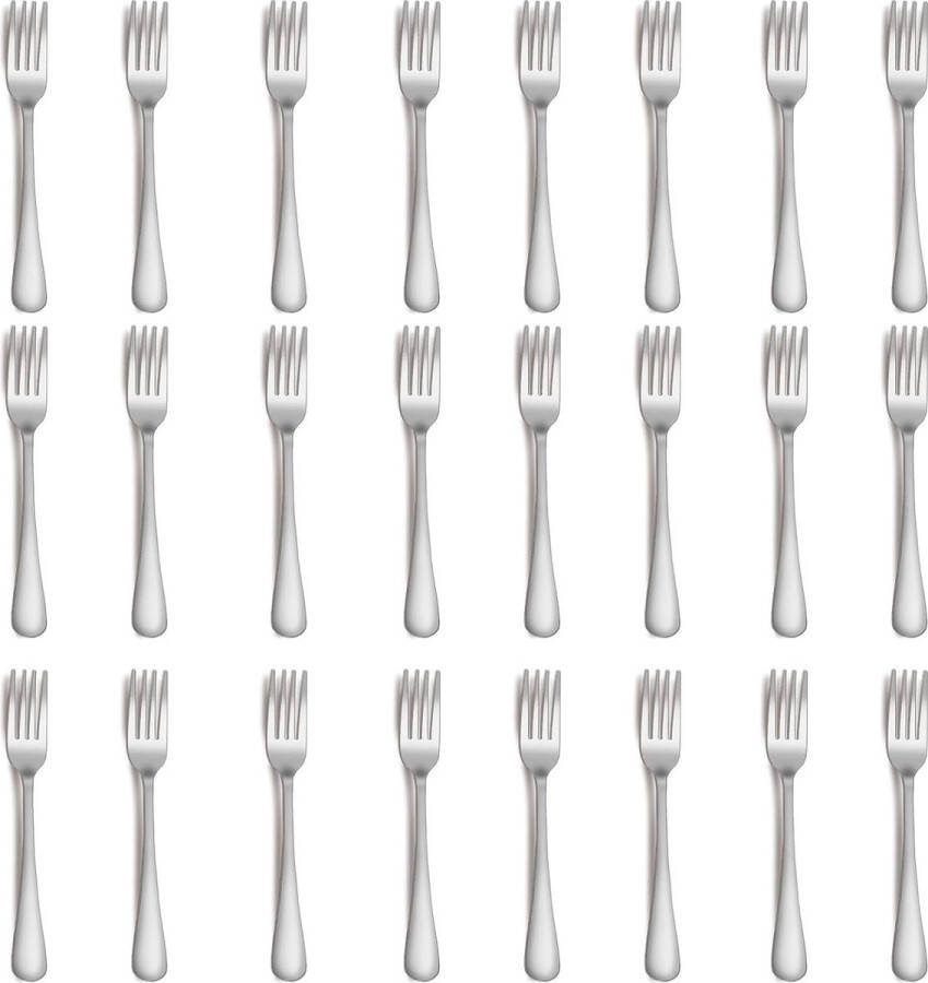 24 stuks 20 7 cm roestvrijstalen vorken huishoudbestek hoogglans gepolijste moderne vorkset bestekvorken in restaurantkwaliteit vaatwasmachinebestendig