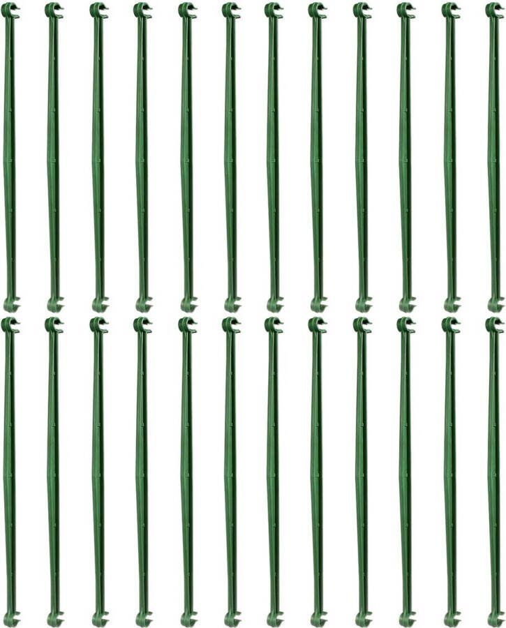 24 stuks klimhulp plantenstaaf tomatenstaven connector plantensteun rankstaaf hekwerk plantenstaafverbinders voor 11 mm diameter 30 cm lang