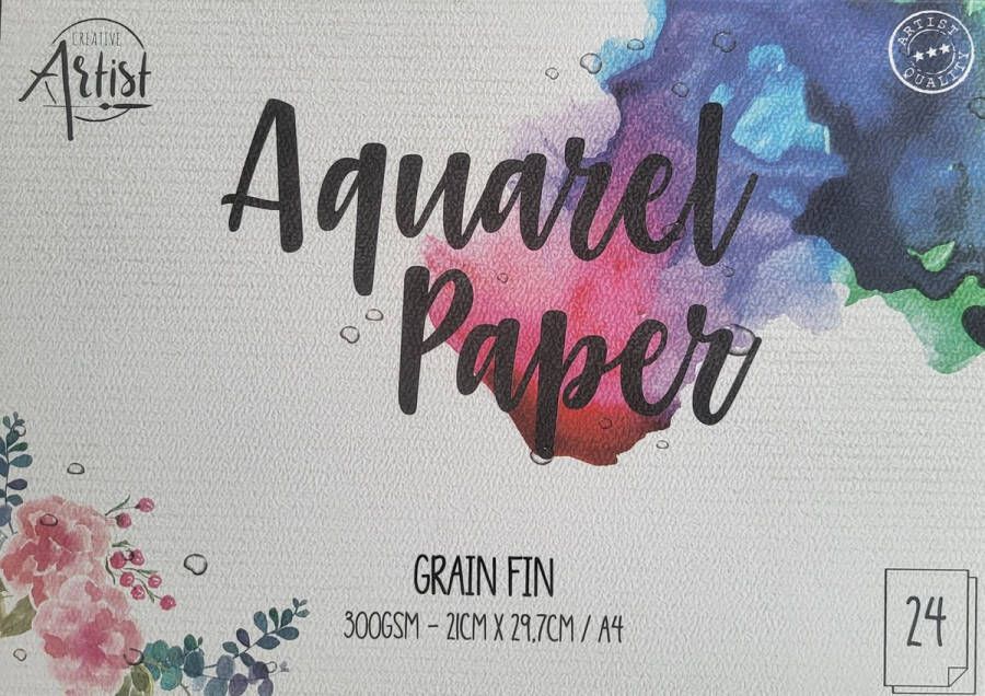 24 vellen Aquarelpapier Aquarelblok 21 x 29 7 cm A4 aquarel papier Aquarelpapier a4 Waterverf Knutselen voor volwassen