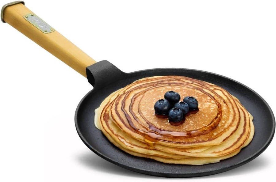 24cm Pannenkoekenpan van Gietijzer Geschikt voor alle warmtebronnen inclusief inductie