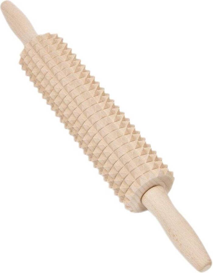 25 cm deegroller houten rol Stekelrol vleesrol deegroller