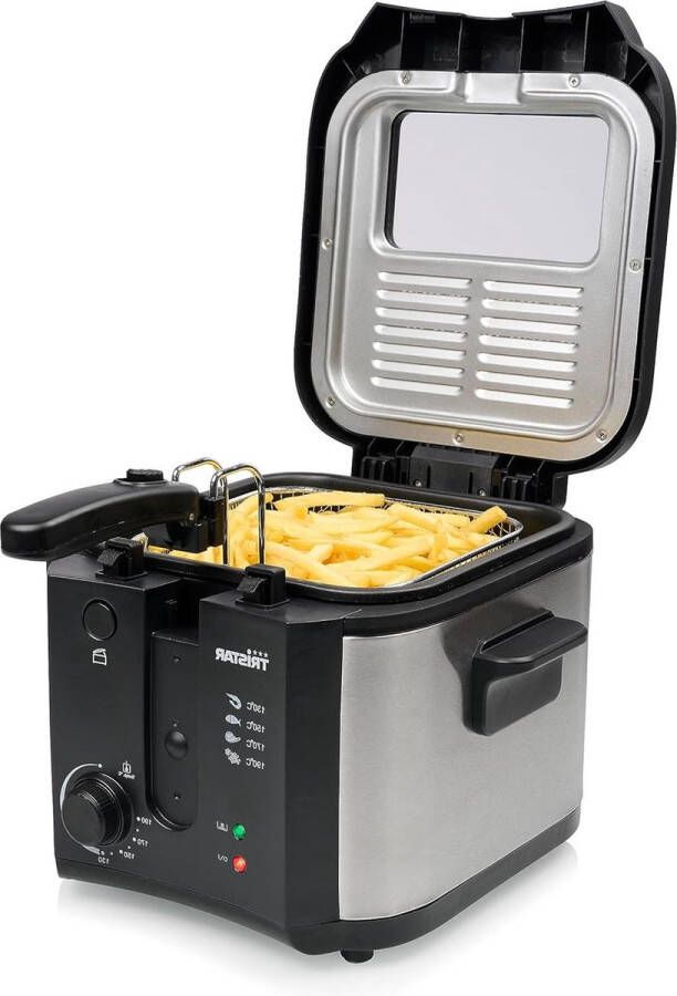 25 liter volume inklapbare handgreep Cool-Touch-handgrepen 1600 W Friteuse zilver