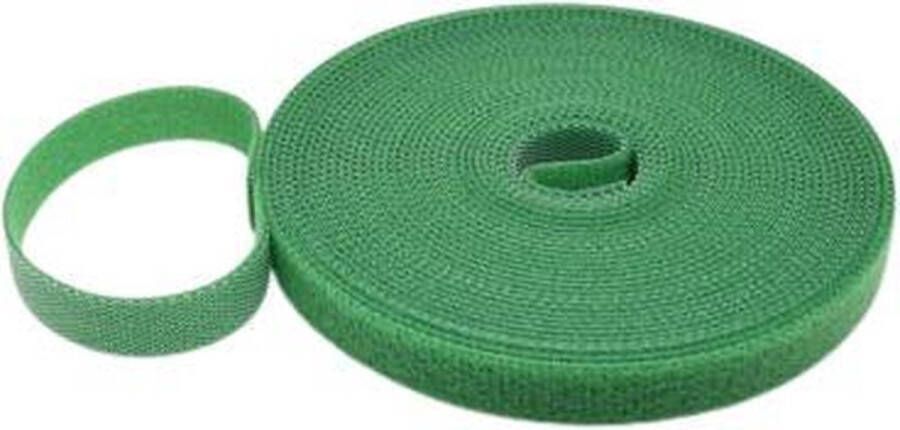 25 Meter 1 5cm Dubbelzijdig Klittenband Groen Kabelbinder