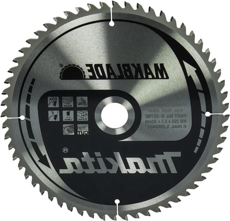 255 x 30 mm 60Z B-32792 Zaagblad voor Makblade