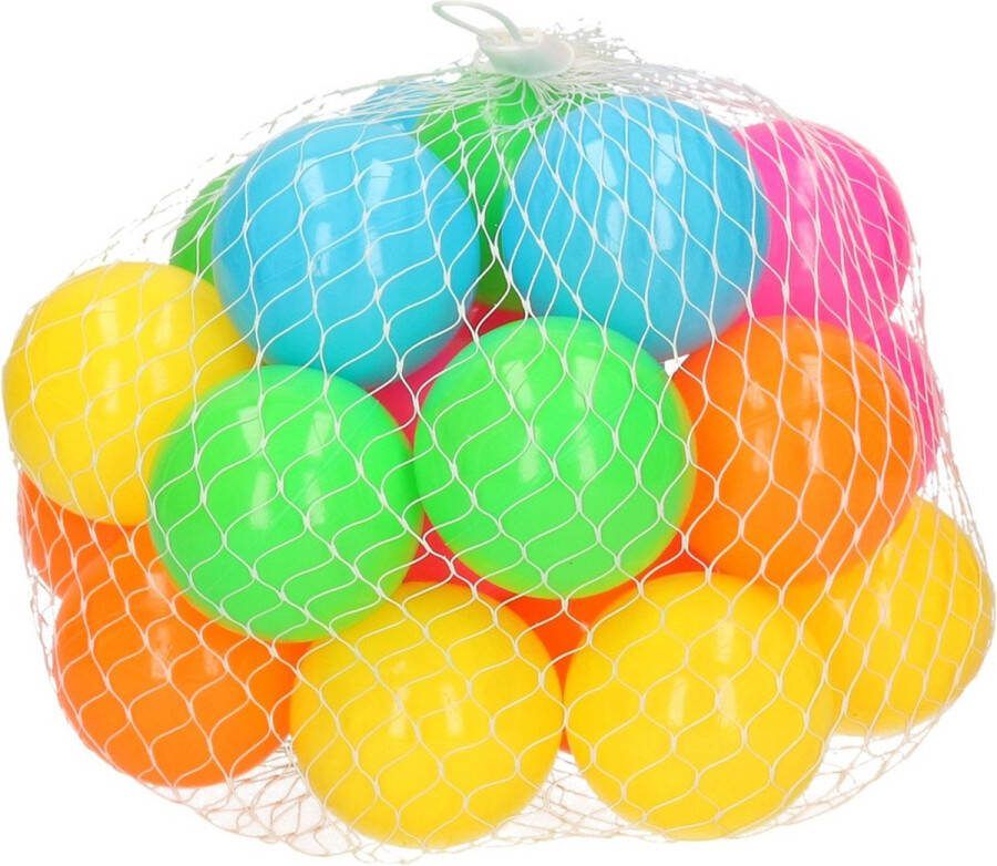 25x Ballenbak ballen neon kleuren 6 cm Speelgoed Ballenbakballen in felle kleuren