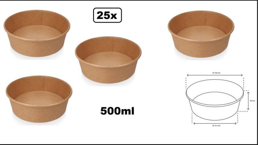 25x Poke bowl salade pasta kraft 500ml Food pasta salade saus pokebowl diner festival thema feest evenement party