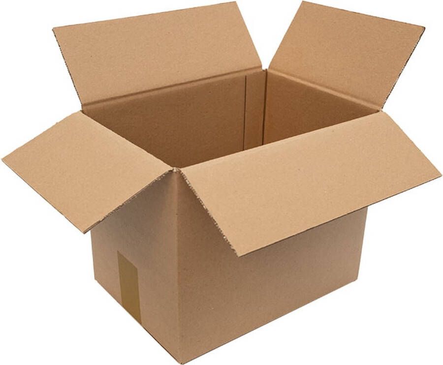 25x Vouwdoos 305 x 220 x 250 mm met rillijnen B- golf (± 3 0 mm) Karton Universele verzenddozen