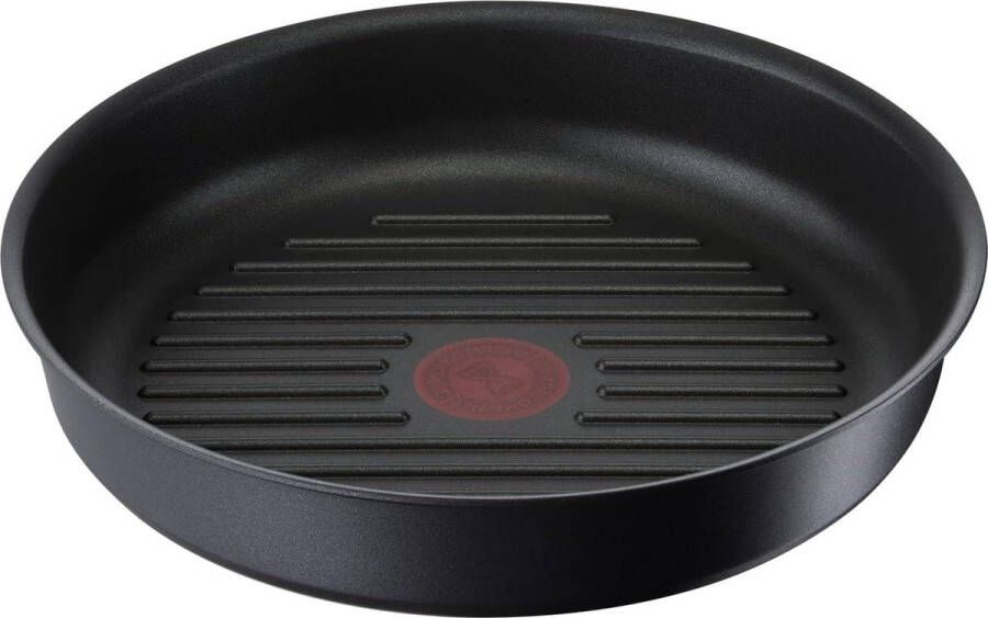 26 cm Grillpan Inductie Antiaanbaklaag Eco Resist Gegoten Aluminium Vaatwasmachinebestendig Zwart
