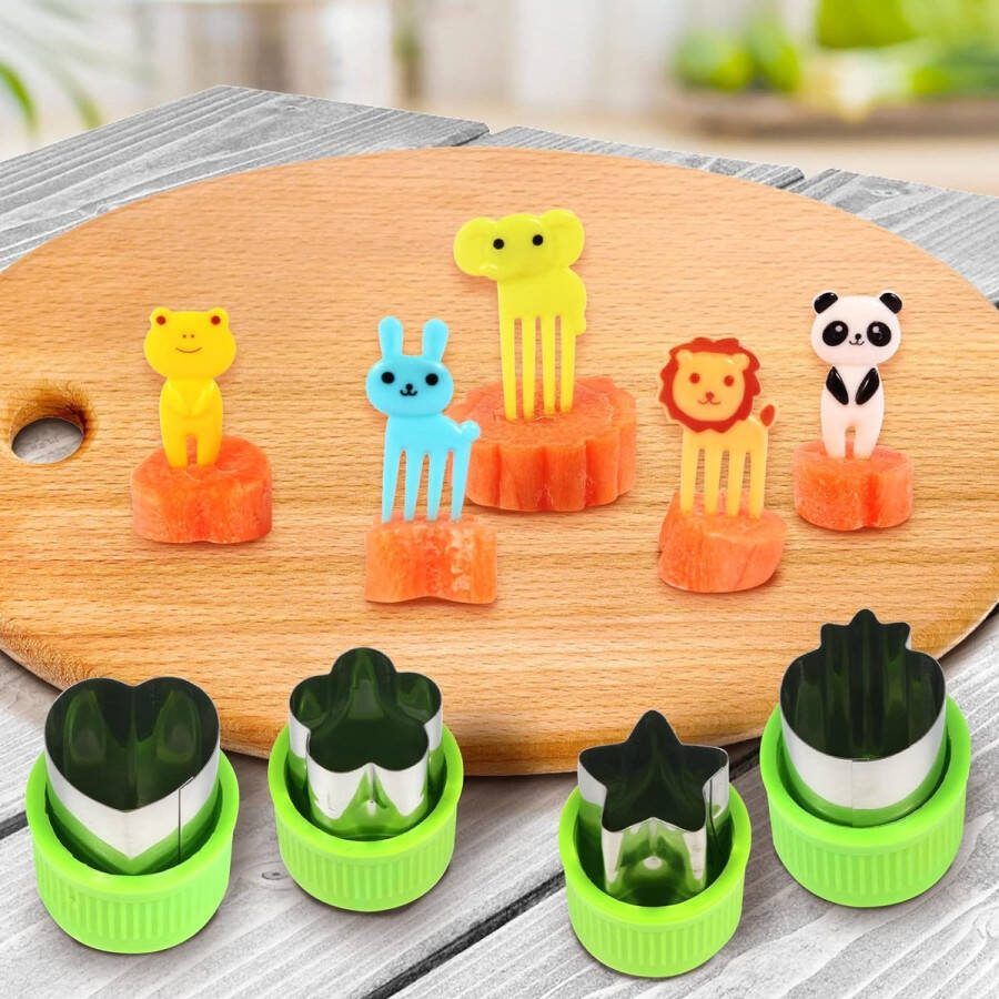 29Piece Cookie Cutter Brood en Groente Kinderen Cookie Cutters Groente Fruit Cookie Cutter Dieren Vorm Groente Cutter Cookie Cutter Groente Cutter Beschermende Handvat voor Kinderen
