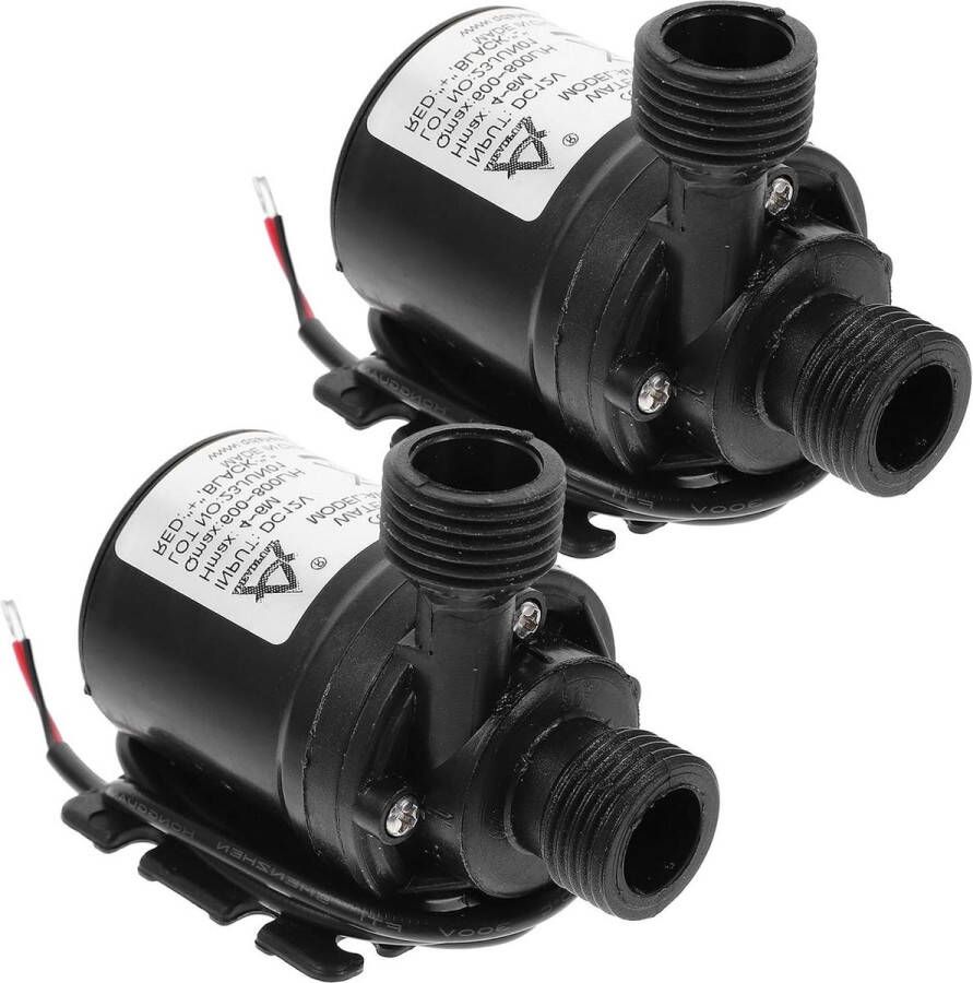 2pcs DC 12V Brushless Submersible Water Pump Ultra Quiet 800L-H 5m for Fish Pond Aquariums Fountains Pouring Solar Water Circulation System ULTECHNOVO