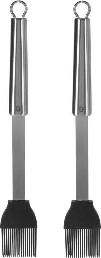 2x Bakkwasten invetkwasten RVS siliconen 30 cm Keukengerei Keuken kookbenodigdheden Koken Bakkwasten invetkwasten barbecuekwasten