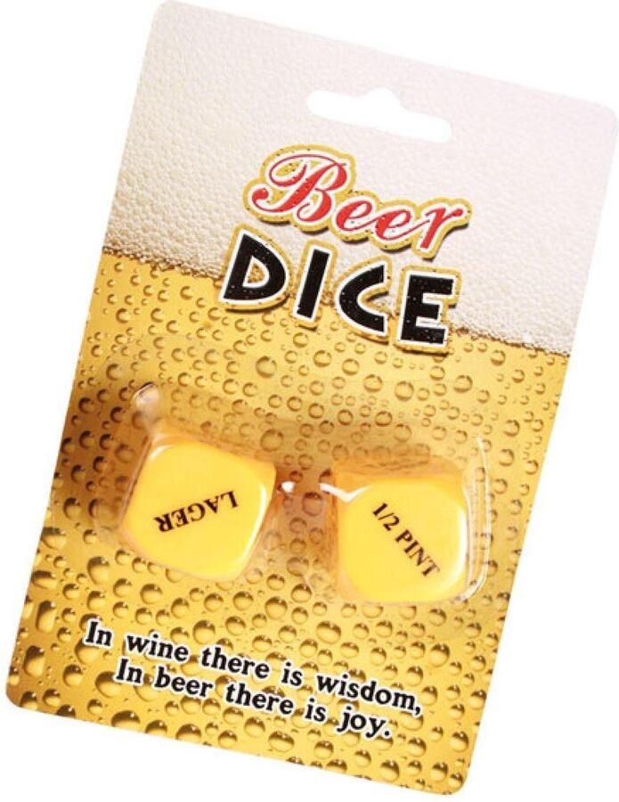 2x Bier dobbelstenen