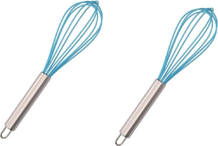 2x Blauwe gardes 26 cm keukengerei keukengereedschap gardes