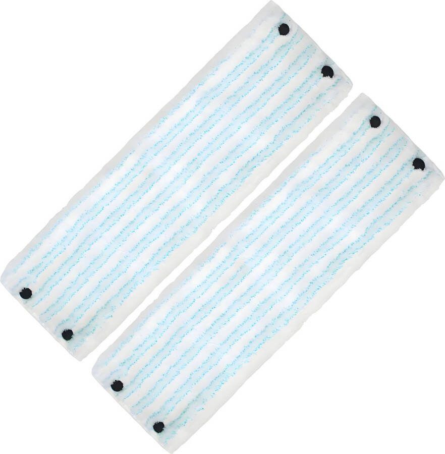 2x Dweil overtrek navulling geschikt voor Leifheit Clean Twist XL Combi Clean XL – Micro Duo – 42 cm