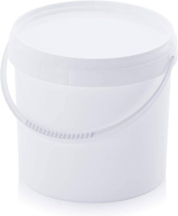 2x emmer 5 6 l * 5 l kunststof emmer geschikt voor levensmiddelen plastic emmer stapelbaar wit