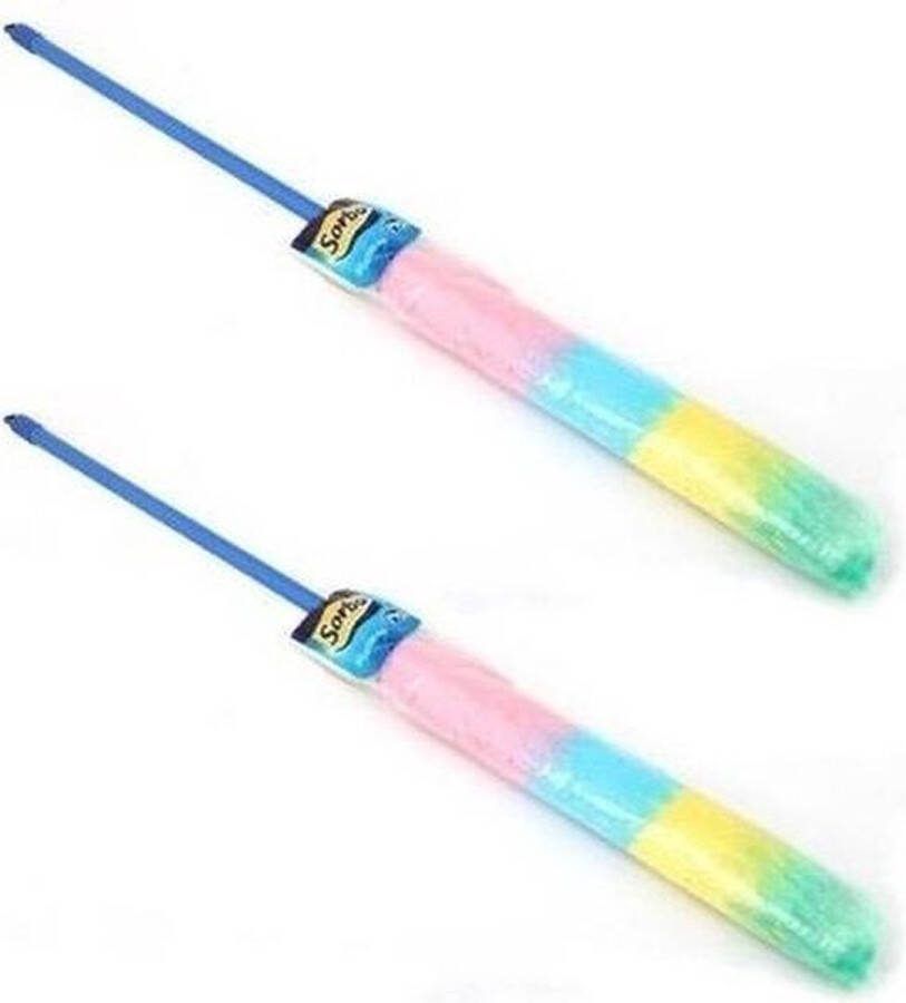 2x Plumeaus met telescoopsteel 115 cm Huishoudelijke schoonmaak en