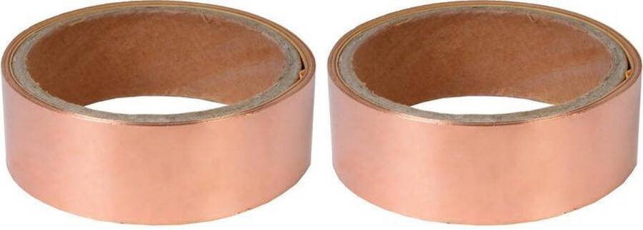 Merkloos 2x rollen anti-slakken tape kopertape 4 m Ongediertevallen Ongediertebestrijding