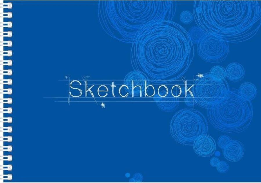2x Schetsboeken tekenboeken A3 formaat 20 vellen Hobby tekenpapier