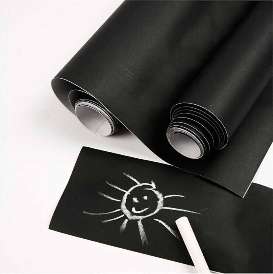 2x stuks rollen zelfklevende schoolbord folie 45 x 200 cm Speelgoed hobby artikelen