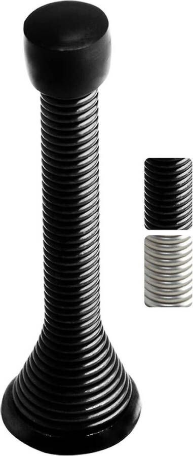 3 1 inch veerbelaste deurstopper 15 stuks flexibel veerontwerp zwart