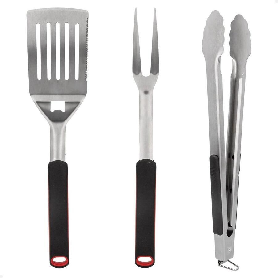 3-delige barbecue-accessoireset: grilltang spatel en trancheervork grillaccessoireset met grillgereedschap barbecue set