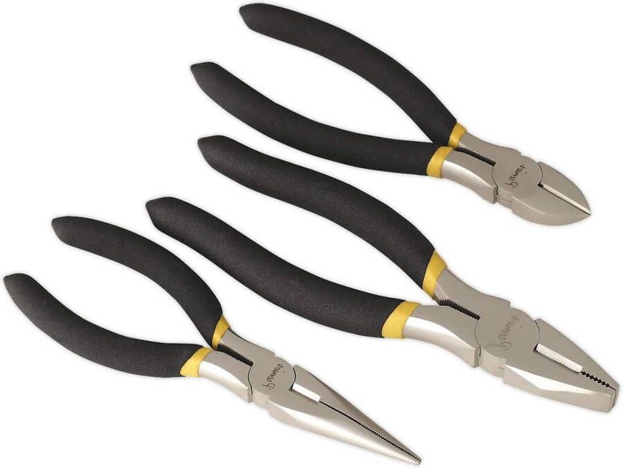 3-delige Tang Set Ni-Fe Afwerking Zilver Beste Kwaliteit Bouwmaterialen