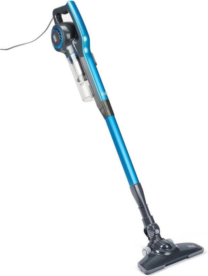 3-in-1 600 W bezemstofzuiger handstofzuiger en lansstofzuiger met 6 m snoer cyclonische stofzuiger zonder zak EPA-filter Grijs