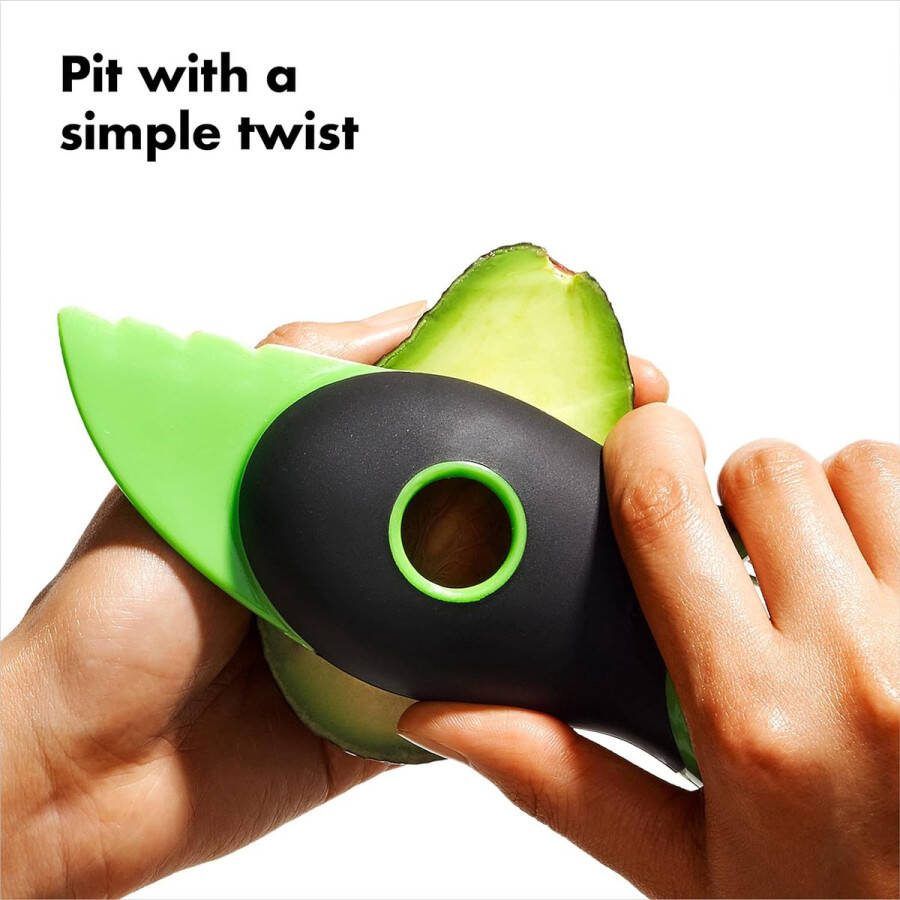 3-in-1 avocadosnijder groen M