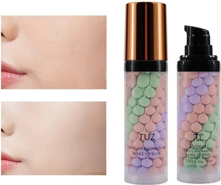 3-in-1 Barrièrecrème Verheldert en Verfrist De Teint Hydraterende Make-up Primer Natuurlijke Basis Make-up Crème Egaliseert Huidtoon Verstevigt en Beschermt Perfect voor Alle Huidtypes Ideaal voor Dagelijks Gebruik 40 ml