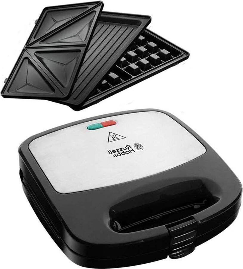 3-in-1 Fiesta Grill Wafelijzer Contactgrill Uitbreidbaar Met Cake Pop Mini Donut Churros Vaatwasmachinebestendige Platen 24540-56