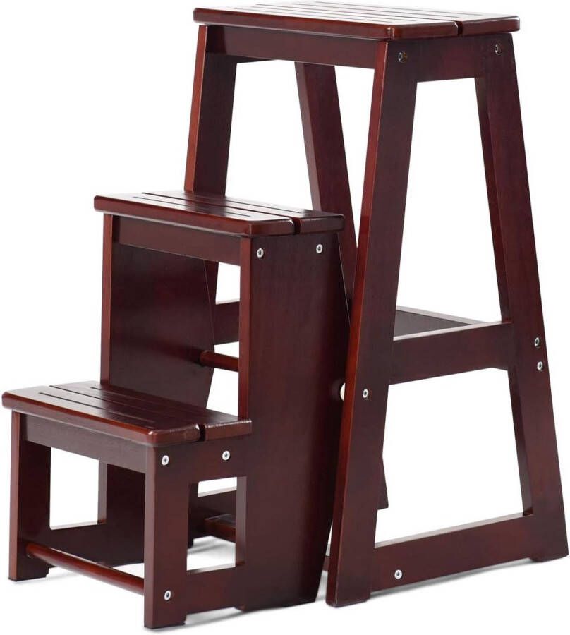 3-laags opklapbare opstapkruk Multifunctionele ladderstoel zitbank utiliteit