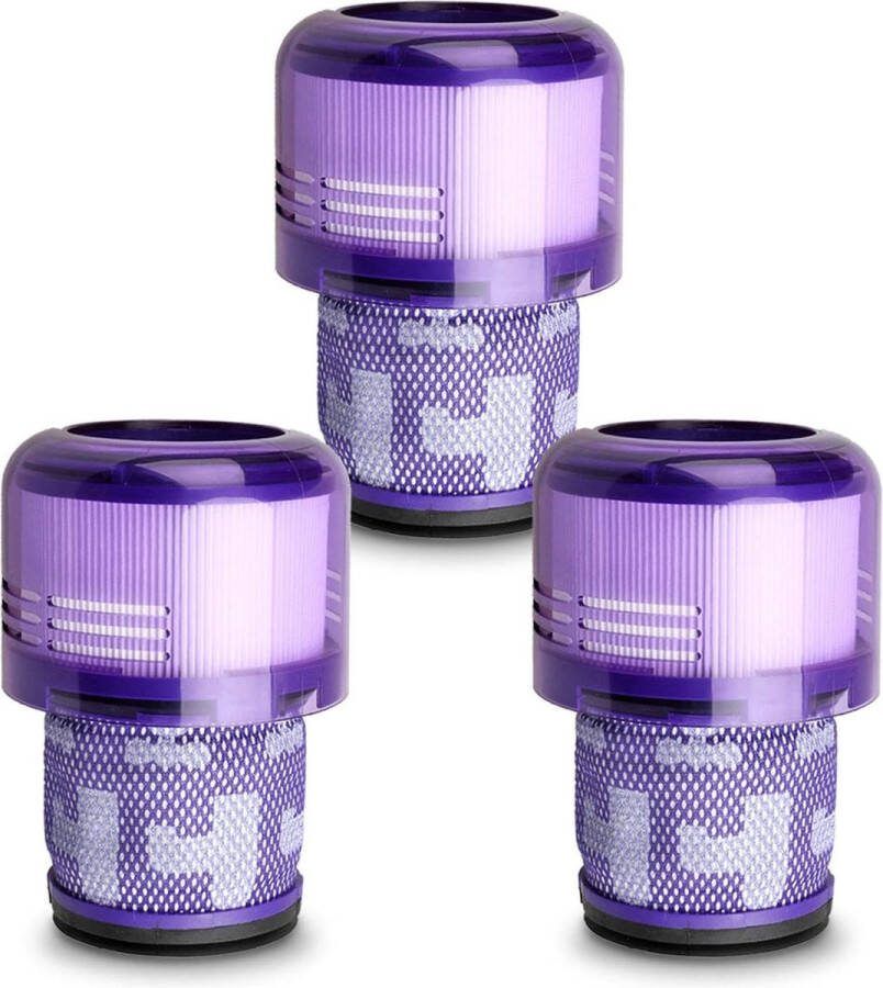 3-pack stofzuigerfilters Vervangende onderdelen Compatibel met Geschikt voor Dyson V11 Torque Drive V11 Animal V11 Complete V11 Extra V15 Detect V15s Detect Submarine stofzuigers 3 stuks Geschikt voor Dyson V11 SV14 en V15 steelstofzuigers