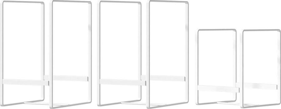 3 Plate Houder Organizer Wandbord Afvoerbak Metalen Plaat Planken Organiser Rekken Stand voor Werkblad en Cupboard Wit