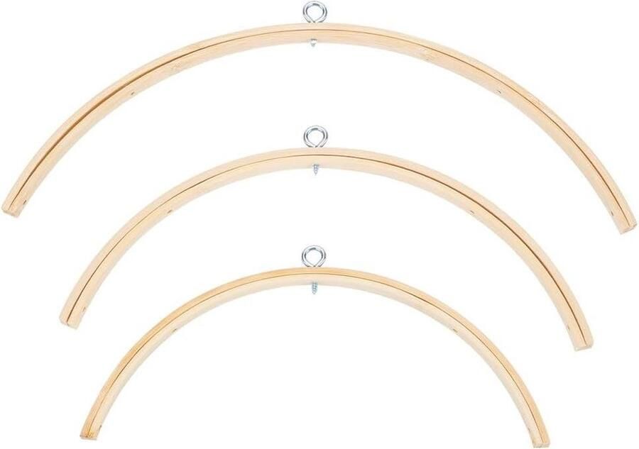 3 Stks 3 Stijlen Bed Bell Nursery Mobiele Wieg Wind Chime Houten Frame Ornamenten Handgemaakte Kit Verpleegkundige Accessoires Verpleegkundige Charms