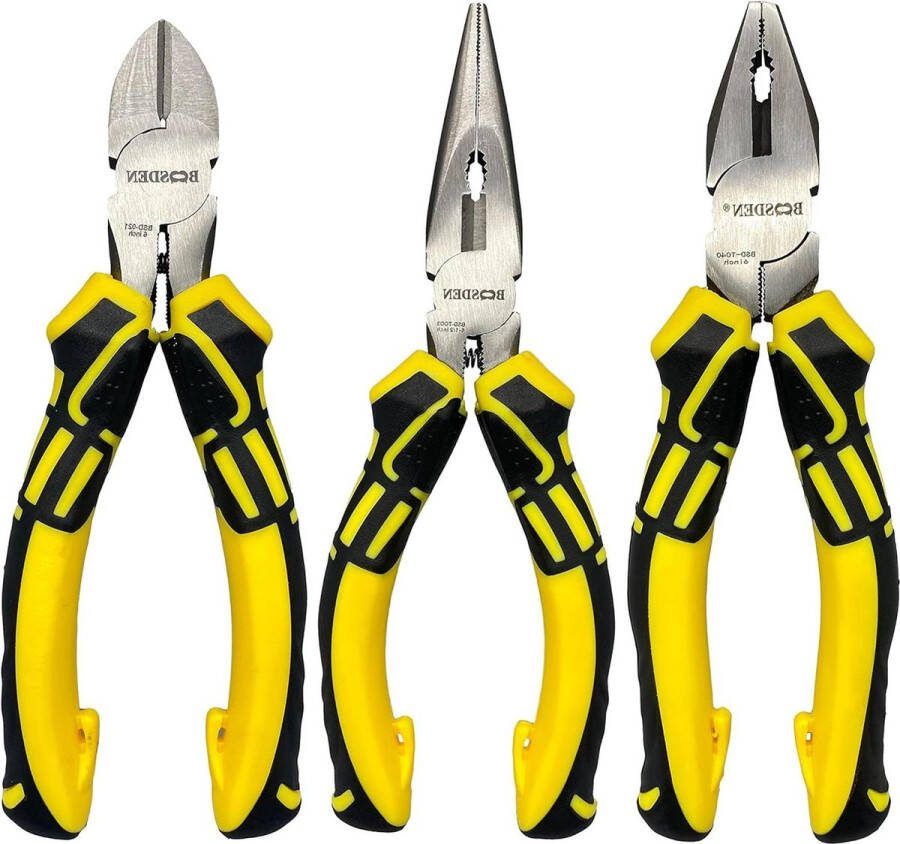 3 STKS 6 Naald Neus Tang 6 Diagonale Cutters 6 Lijnman Tang voor Basic Reparatie DIY Projecten Thuis Onderhoud