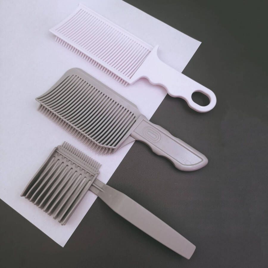 3 Stuks Kapperskam Set Blendkam Verloopkam en Flat Top Kam voor Haarstyling en Knippen Professionele Accessoires voor Mannen en Kappers Haarknip Kammen