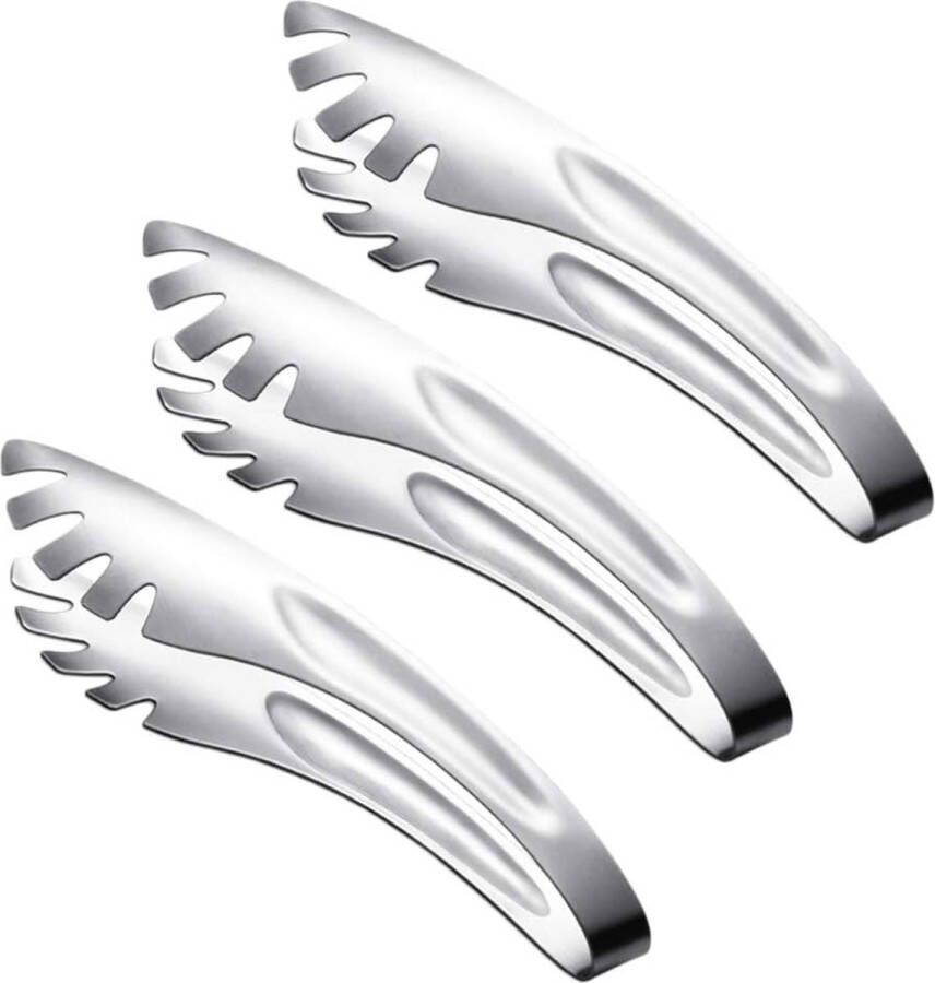 3 stuks pastatang roestvrij staal spaghetti tang eten tang serveertang S