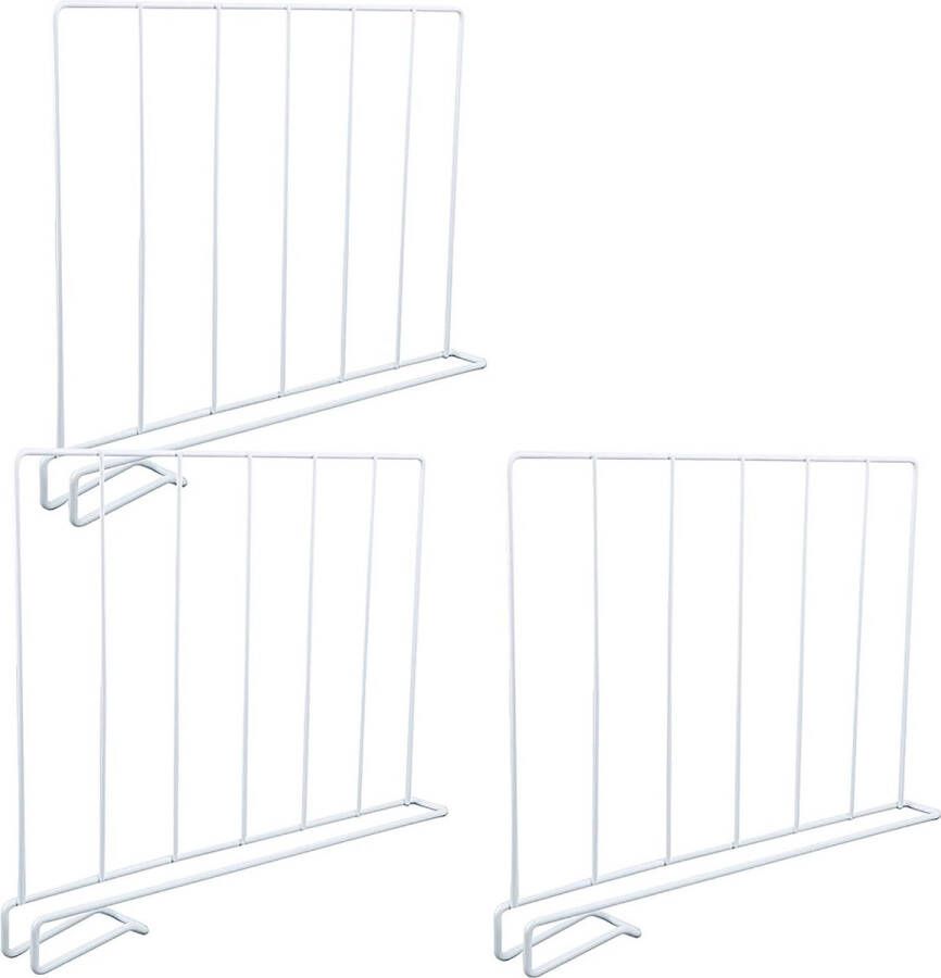 3 stuks plankverdelers metaal voor kledingkast plankverdeler verstelbaar scheidingswand zonder boren kledingkastsysteem opbergsysteem hulp voor kledingkast badkamer keuken boekenrek