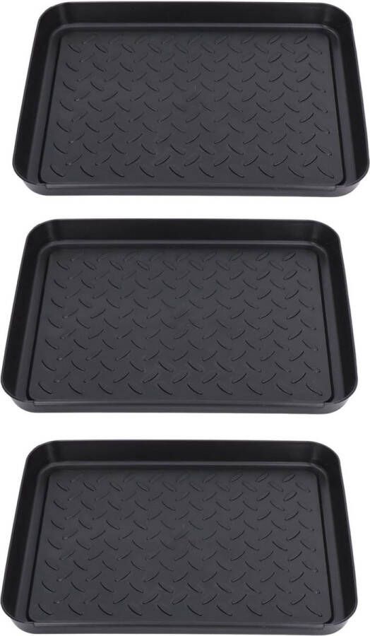 3 stuks schoenenafdruiprek 35 x 27 5 x 3 cm rubberen laarzenrek voor de entree schoenafdruipbak groot voor schoenen huisdieren binnen en buiten