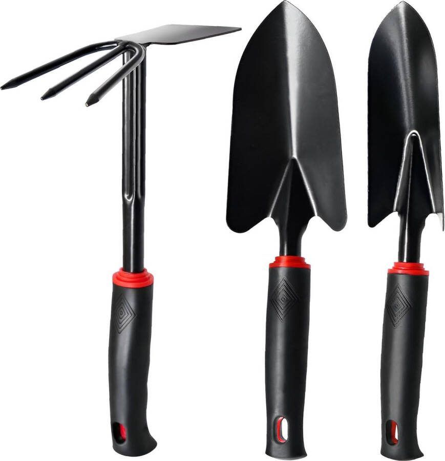 3 stuks tuingereedschap balkongereedschapset tuinaccessoires onkruidschraper tuinschep tuinklauw tuinschoffel onkruidsnijder onkruidverwijderaar voor planten en tuinieren