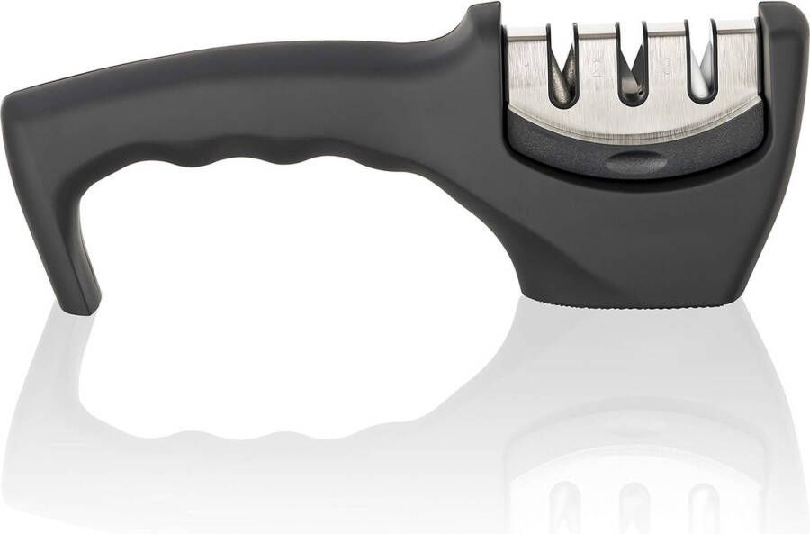 3-Traps Messenslijper CLASSIC Diamant Wolfraamcarbide Keramiek Ergonomisch en Antislip Zwart